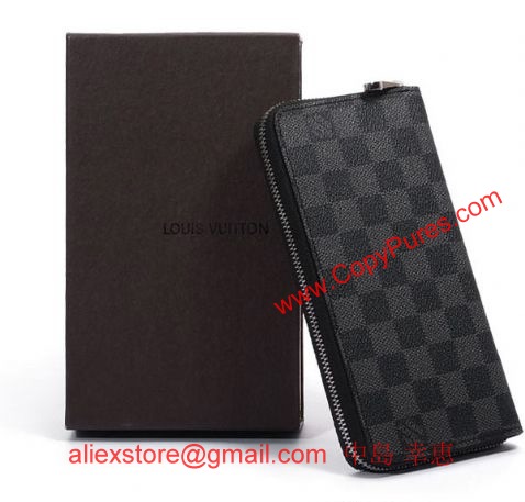 大人気ダミエグラフィット 長財布 LOUISVUITTON N62668 ダミエ ジッピー 長財布 ルイヴィトン 